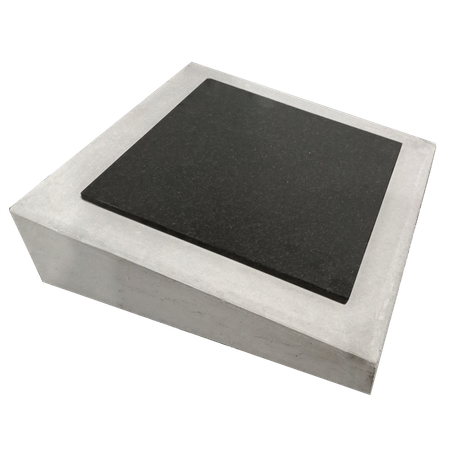 Concrete desk plaque