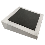 Concrete desk plaque
